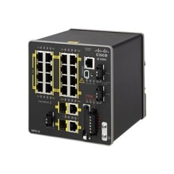 Cisco Industrial Ethernet 2000 Series - Přepínač - řízený - 16 x 10/100 (PoE+) + 2 x kombinace Gigabit SFP - lze montovat na