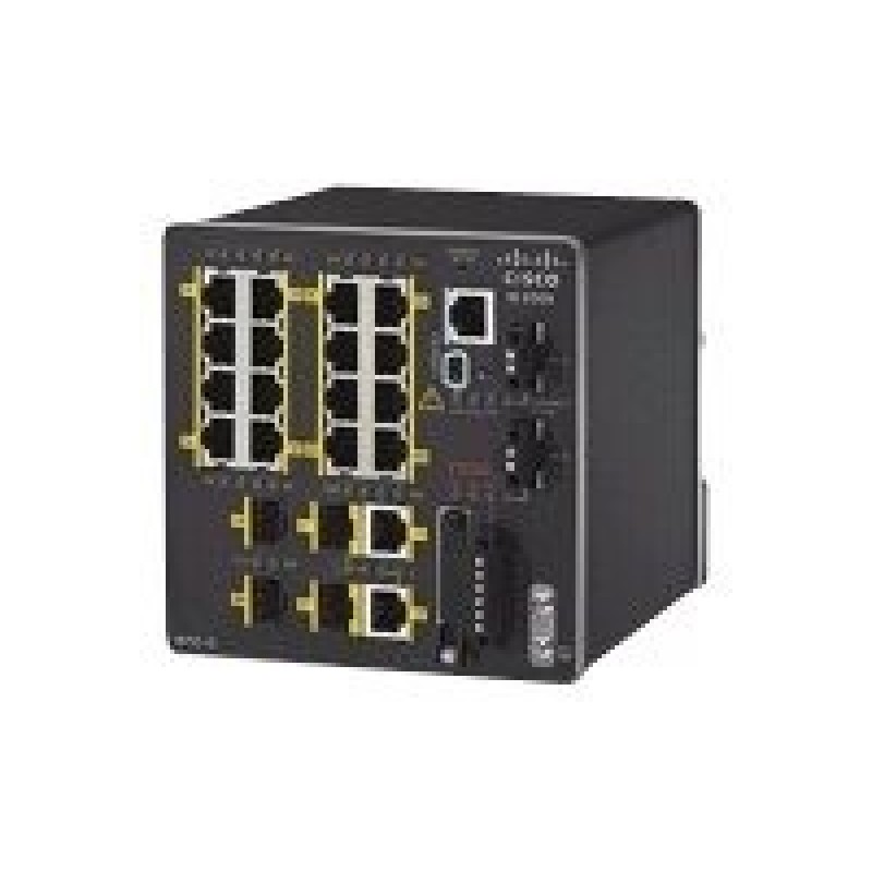 Cisco Industrial Ethernet 2000 Series - Přepínač - řízený - 16 x 10/100 + 2 x kombinace Gigabit SFP + 2 x Fast Ethernet SFP