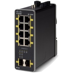 Cisco Industrial Ethernet 1000 Series - Přepínač - řízený - 8 x 10/100/1000 (PoE+) + 2 x 1000Base-X SFP (uplink) - lze montovat