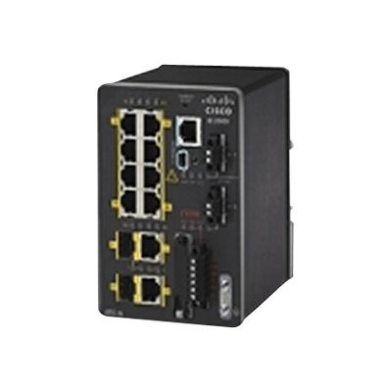Cisco Industrial Ethernet 2000 Series - Přepínač - řízený - 8 x 10/100 + 2 x kombinace Gigabit SFP - lze montovat n… IE20008TCGL