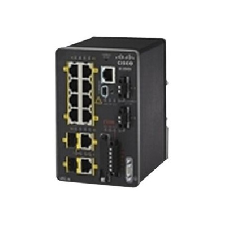 Cisco Industrial Ethernet 2000 Series - Přepínač - řízený - 8 x 10/100 + 2 x kombinace Gigabit SFP - lze montovat n… IE20008TCGL