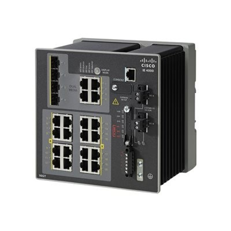 Cisco Industrial Ethernet 4000 Series - Přepínač - řízený - 8 x 10/100/1000 + 8 x 10/100/1000 (PoE+) + 4 x kombinace Gigabit