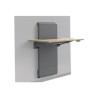 Ergotron JUV Wall - Upevňovací komponent (pracovní plocha) - akrylonitril-butadien-styren (ABS) - icy white - montáž na stěnu