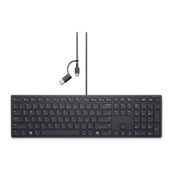 Dell Pro Collaboration KB525C - Klávesnice - USB, USB-C - QWERTZ - maďarská - černá - s 3 years Advanced Exchange Service
