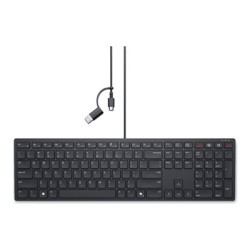 Dell Pro Collaboration KB525C - Klávesnice - USB, USB-C - QWERTY - ukrajinská - černá