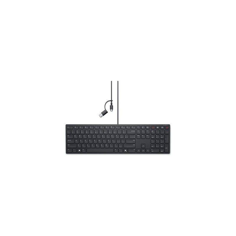 Dell Pro Collaboration KB525C - Klávesnice - USB, USB-C - QWERTY - ukrajinská - černá