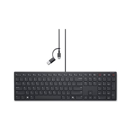 Dell Pro Collaboration KB525C - Klávesnice - USB, USB-C - QWERTY - ukrajinská - černá