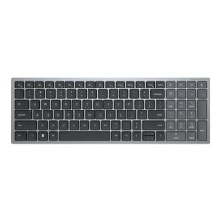 Dell Pro Plus Compact KB740 - Klávesnice - kompaktní - bezdrátový - 2.4 GHz, Bluetooth 5.0 - QWERTZ - maďarská - titanová šedá