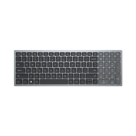 Dell Pro Plus Compact KB740 - Klávesnice - kompaktní - bezdrátový - 2.4 GHz, Bluetooth 5.0 - QWERTZ - maďarská - titanová šedá