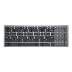 Dell Pro Plus Compact KB740 - Klávesnice - kompaktní - bezdrátový - 2.4 GHz, Bluetooth 5.0 - QWERTY - US mezinárodní - titanová