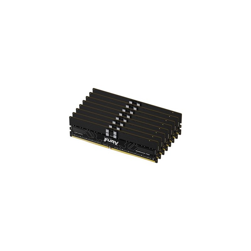 Kingston FURY Renegade Pro - DDR5 - sada - 256 GB: 8 x 32 GB - DIMM 288-pin - 6400 MHz / PC5-51200 - CL32 - 1.4 V