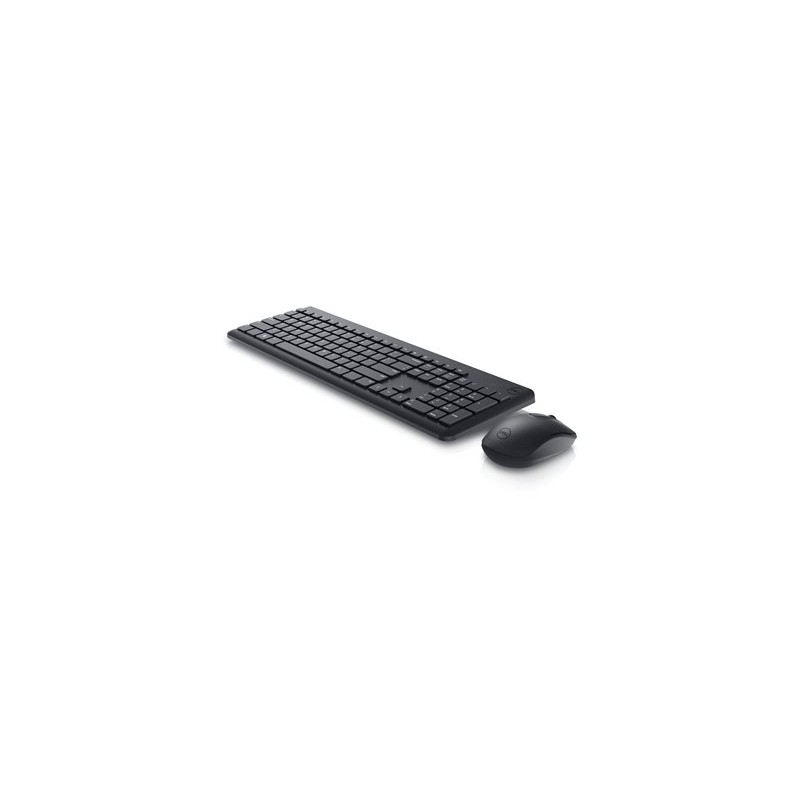 Dell Keyboard and Mouse KM3322W - Klávesnice a sada myši - bezdrátový - 2.4 GHz - QWERTZ - maďarská - černá - s 3 years