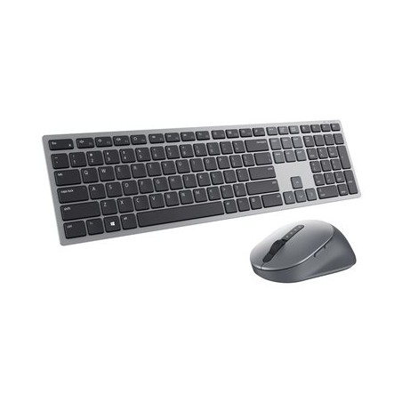 Dell Pro Plus Keyboard and Mouse KM7321W - Sada klávesnice a myši - bezdrátový - 2.4 GHz, Bluetooth 5.0 - titanová šedá