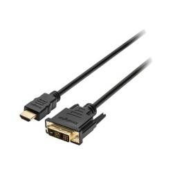 Kensington HDMI (M) to DVI-D (M) Passive Cable, 6ft - Kabel adaptéru - DVI-D s piny (male) do HDMI s piny (male) - 1.83 m