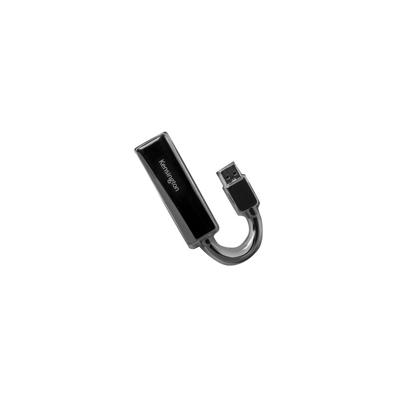 Kensington UA0000E - Síťový adaptér - USB 3.0 - Gigabit Ethernet x 1 - černá