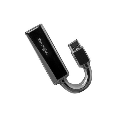Kensington UA0000E - Síťový adaptér - USB 3.0 - Gigabit Ethernet x 1 - černá