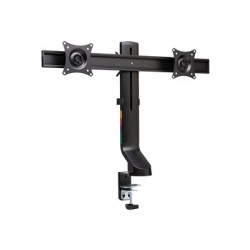 Kensington SmartFit Space-Saving Dual Monitor Arm - Montážní sada - Náklon a otočení - pro 2 monitory - hliník, plast, ocel