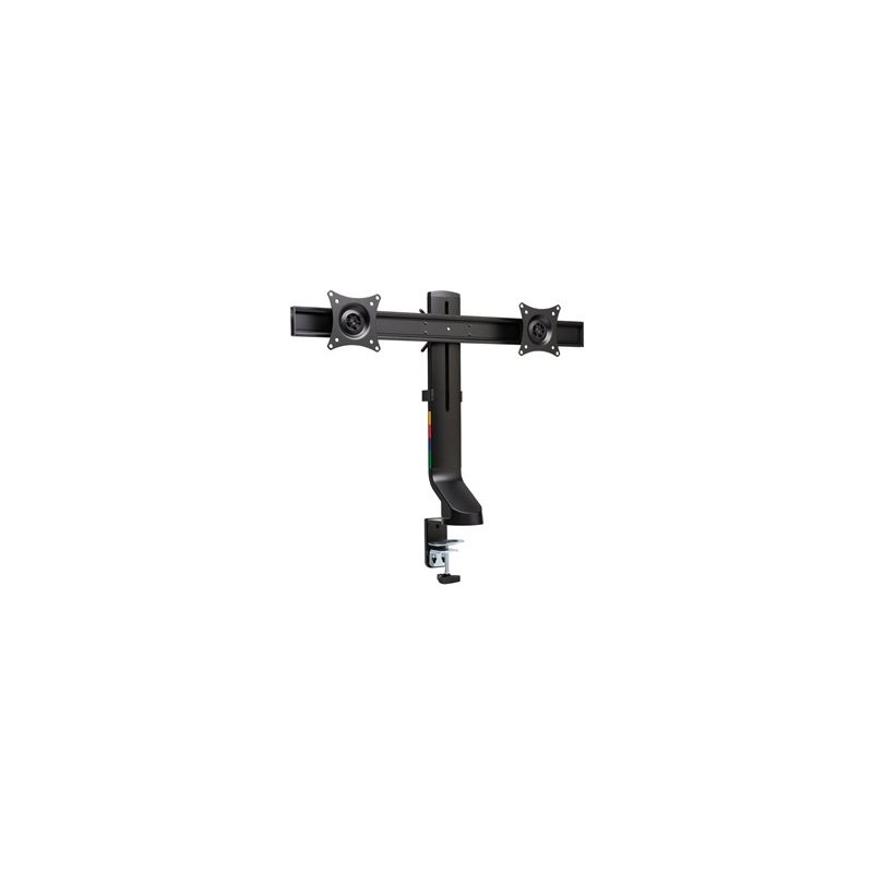 Kensington SmartFit Space-Saving Dual Monitor Arm - Montážní sada - Náklon a otočení - pro 2 monitory - hliník, plast, ocel