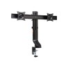 Kensington SmartFit Space-Saving Dual Monitor Arm - Montážní sada - Náklon a otočení - pro 2 monitory - hliník, plast, ocel