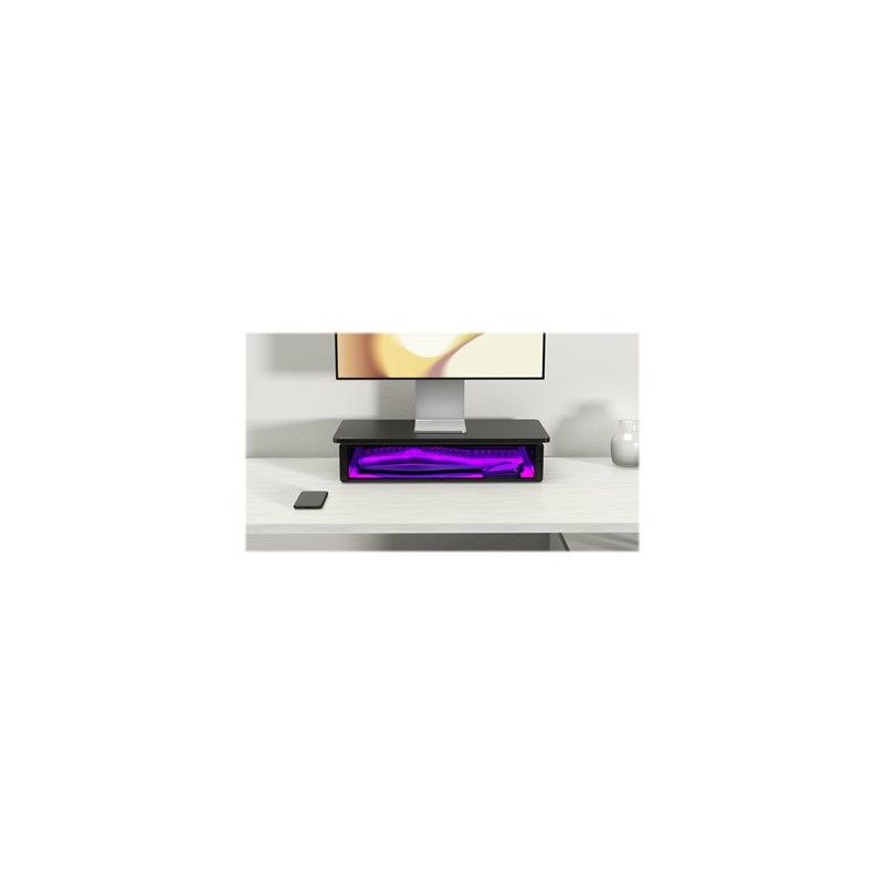 Kensington UVStand Monitor Stand with UV Sanitization Compartment - Stojan monitoru s šuplíkem