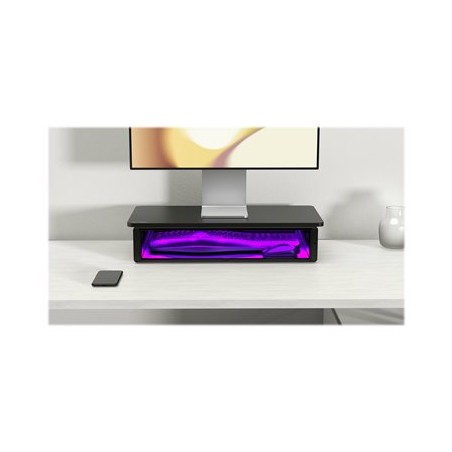 Kensington UVStand Monitor Stand with UV Sanitization Compartment - Stojan monitoru s šuplíkem