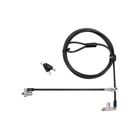 Kensington Slim N17 2.0 - Bezpečnostní kabelový zámek - univerzální klíč, druhá hlava zámku T-Bar