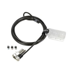 Kensington Universal 3-in-1 Combination Laptop Lock - Resettable - Bezpečnostní kabelový zámek - 1.8 m