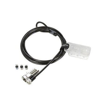Kensington Universal 3-in-1 Combination Laptop Lock - Resettable - Bezpečnostní kabelový zámek - 1.8 m