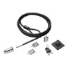 Kensington Desktop and Peripherals Locking Kit 2.0 - Supervisor Keyed - Sada pro bezpečnost systému - 2.44 m K64425EUS