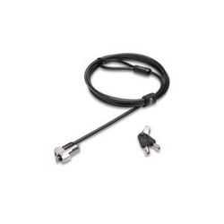 Kensington NanoSaver Keyed Laptop Lock - Master Keyed - Bezpečnostní kabelový zámek - stříbrná - 1.8 m