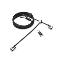Kensington MicroSaver 2.0 Keyed Twin Laptop Lock - Master Keyed - Bezpečnostní kabelový zámek - 2.44 m - kompatibilní s TAA