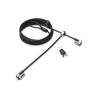 Kensington MicroSaver 2.0 Keyed Twin Laptop Lock - Master Keyed - Bezpečnostní kabelový zámek - 2.44 m - kompatibilní s TAA