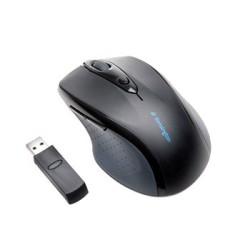 Kensington Pro Fit Full-Size - Myš - pravák - optický - 6 tlačítka - bezdrátový - 2.4 GHz - bezdrátový přijímač USB - černá