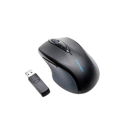 Kensington Pro Fit Full-Size - Myš - pravák - optický - 6 tlačítka - bezdrátový - 2.4 GHz - bezdrátový přijímač USB - černá