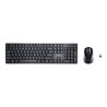 Kensington Pro Fit Low-Profile Desktop Set - Klávesnice a sada myši - bezdrátový - 2.4 GHz - německá - černá