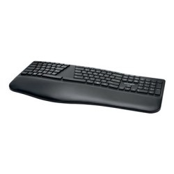Kensington Pro Fit Ergo Wireless Keyboard - Klávesnice - bezdrátový - 2.4 GHz, Bluetooth 4.0 - německá - černá