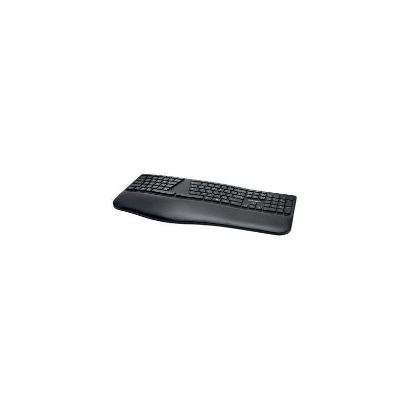 Kensington Pro Fit Ergo Wireless Keyboard - Klávesnice - bezdrátový - 2.4 GHz, Bluetooth 4.0 - německá - černá