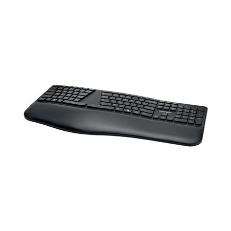 Kensington Pro Fit Ergo Wireless Keyboard - Klávesnice - bezdrátový - 2.4 GHz, Bluetooth 4.0 - německá - černá