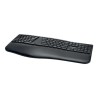 Kensington Pro Fit Ergo Wireless Keyboard - Klávesnice - bezdrátový - 2.4 GHz, Bluetooth 4.0 - německá - černá