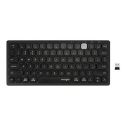 Kensington Multi-Device Dual Wireless Compact Keyboard - Klávesnice - bezdrátový - 2.4 GHz, Bluetooth 3.0, Bluetooth 5.0