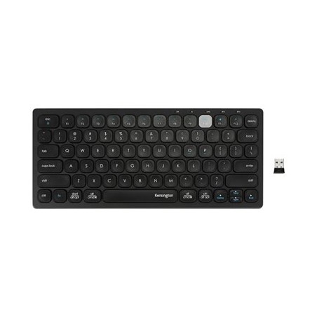 Kensington Multi-Device Dual Wireless Compact Keyboard - Klávesnice - bezdrátový - 2.4 GHz, Bluetooth 3.0, Bluetooth 5.0