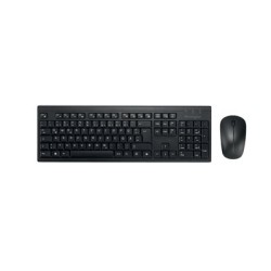 Kensington KM270 EQ - Klávesnice a sada myši - dobíjecí - full size - bezdrátový - 2.4 GHz, Bluetooth - QWERTZ - nemecká