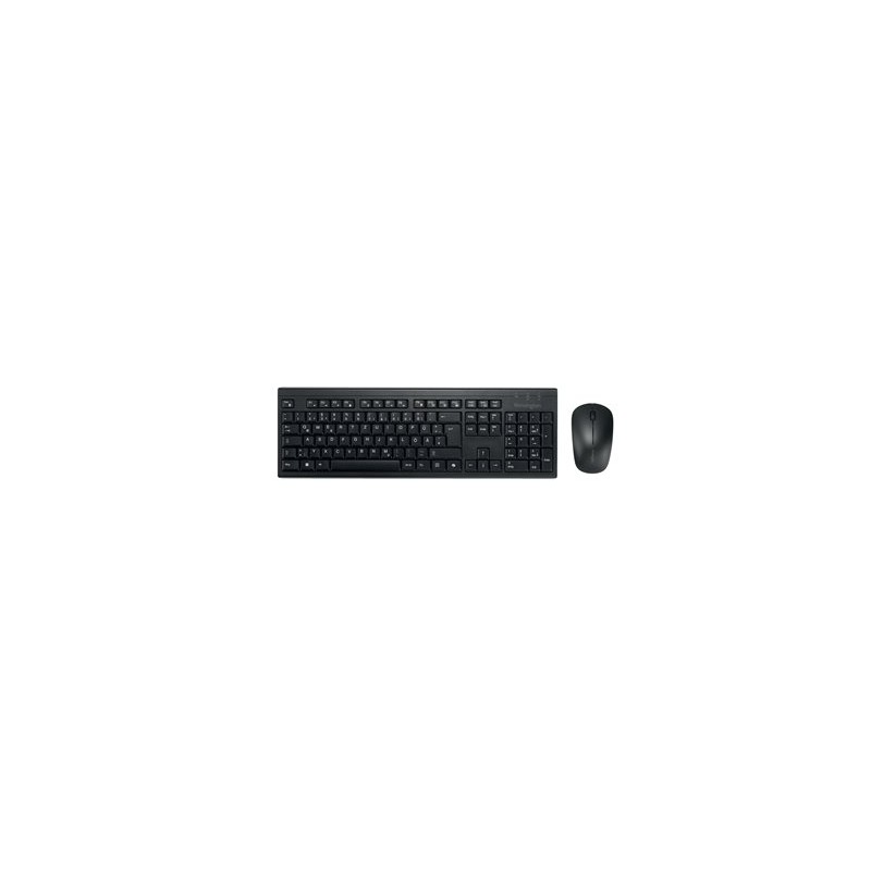 Kensington KM270 EQ - Klávesnice a sada myši - dobíjecí - full size - bezdrátový - 2.4 GHz, Bluetooth - QWERTZ - nemecká