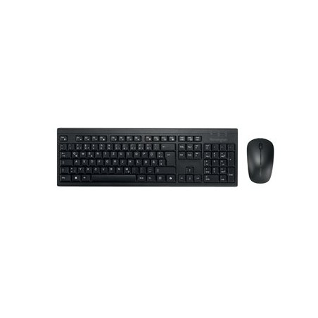 Kensington KM270 EQ - Klávesnice a sada myši - dobíjecí - full size - bezdrátový - 2.4 GHz, Bluetooth - QWERTZ - nemecká
