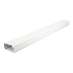 Delock - Kabelovod s krytem - 1 m - bílá 20723