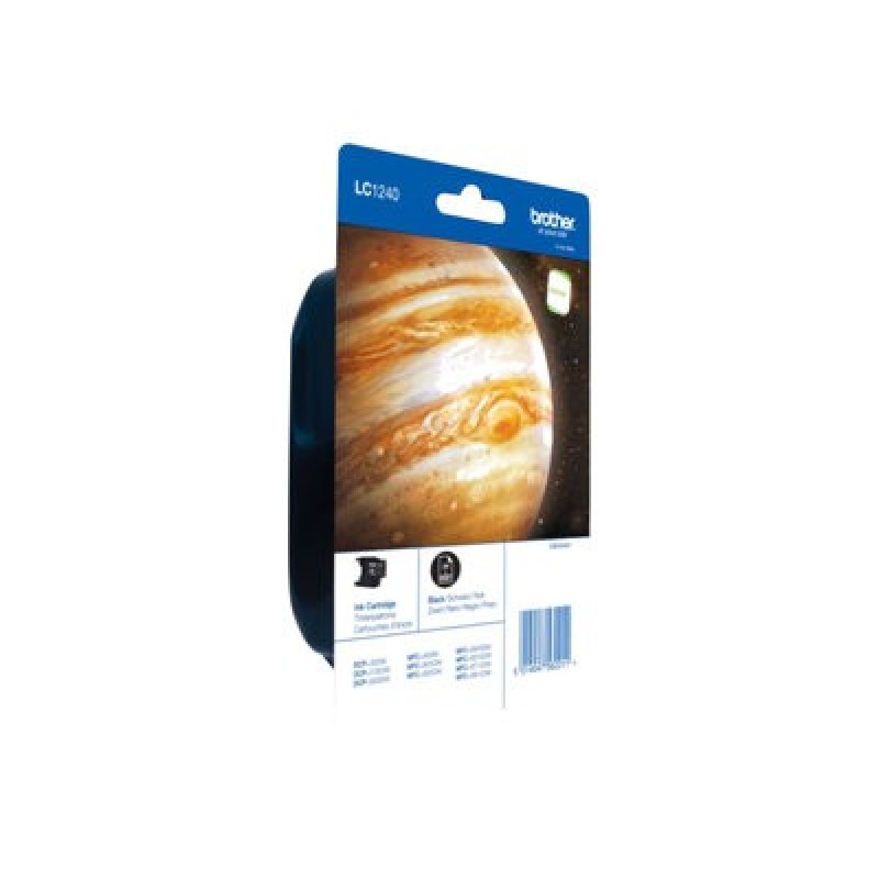 Brother LC1240BKBP - Černá - originální - blistr - inkoustová cartridge - pro Brother DCP-J525W, DCP-J725DW, DCP-J925DW
