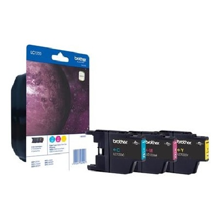 Brother LC1220RBWBP - Žlutá, azurová, purpurová - originální - blistr - inkoustová cartridge - pro Brother DCP-J525W