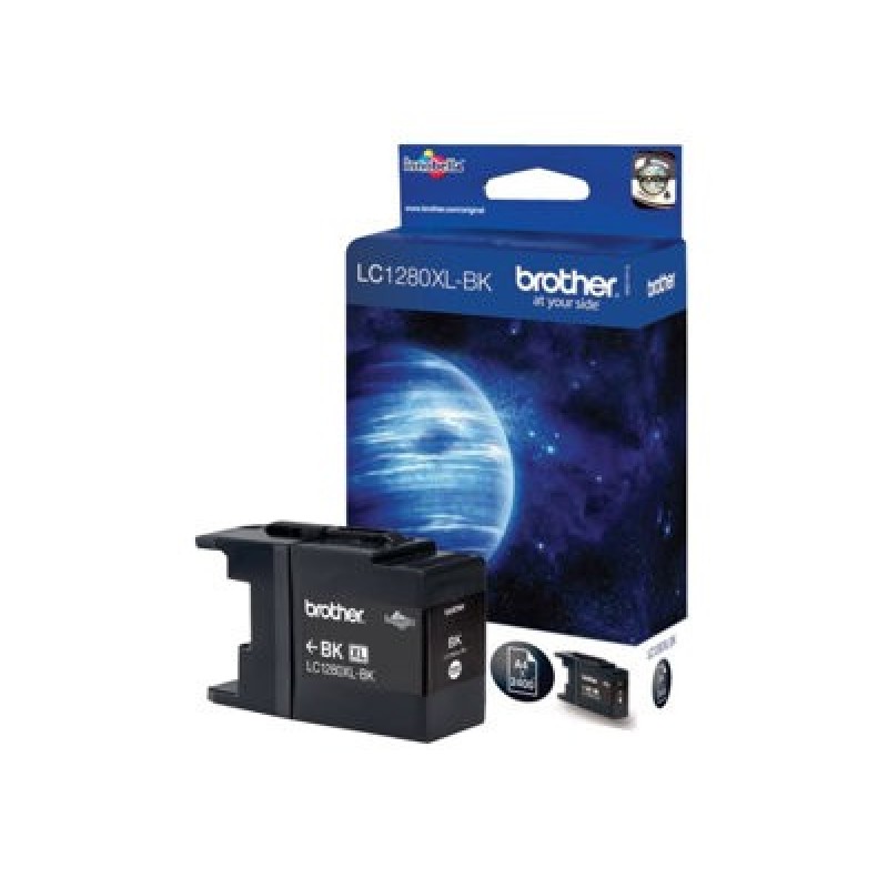 Brother LC1280XLBKBP - Vysoká kapacita - černá - originální - blistr - inkoustová cartridge