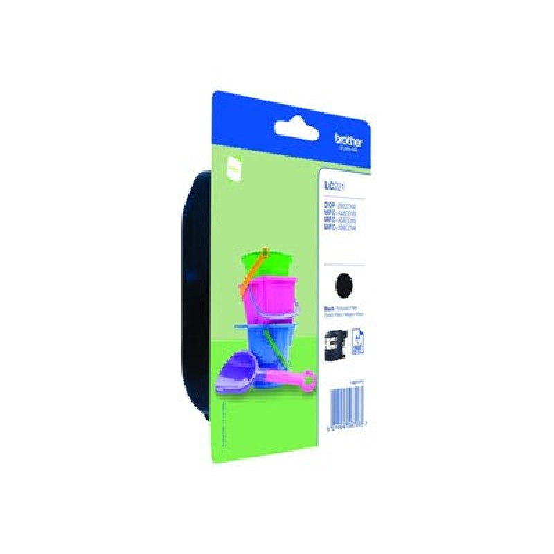 Brother LC221BK - Černá - originální - blistr - inkoustová cartridge - pro Brother DCP-J562DW