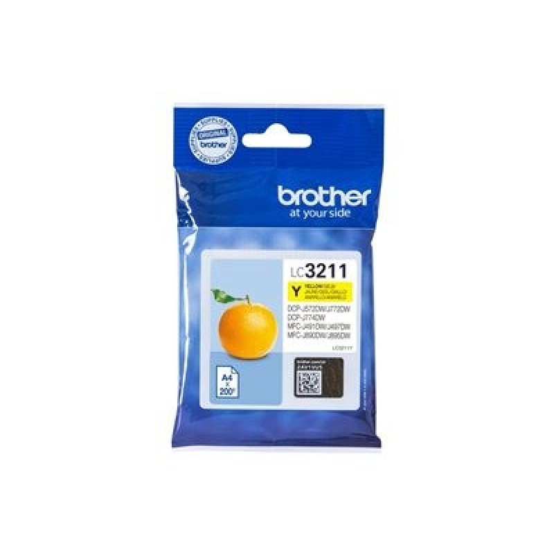 Brother LC3211Y - Žlutá - originální - inkoustová cartridge - pro Brother DCP-J572DW, DCP-J772DW, DCP-J774DW, MFC-J890DN
